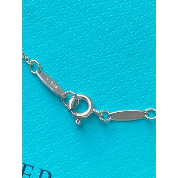 Tiffany & Co. Elsa Peretti Small Open Heart Necklace โ Sterling Silver โ 16" - Picture 7 of 7